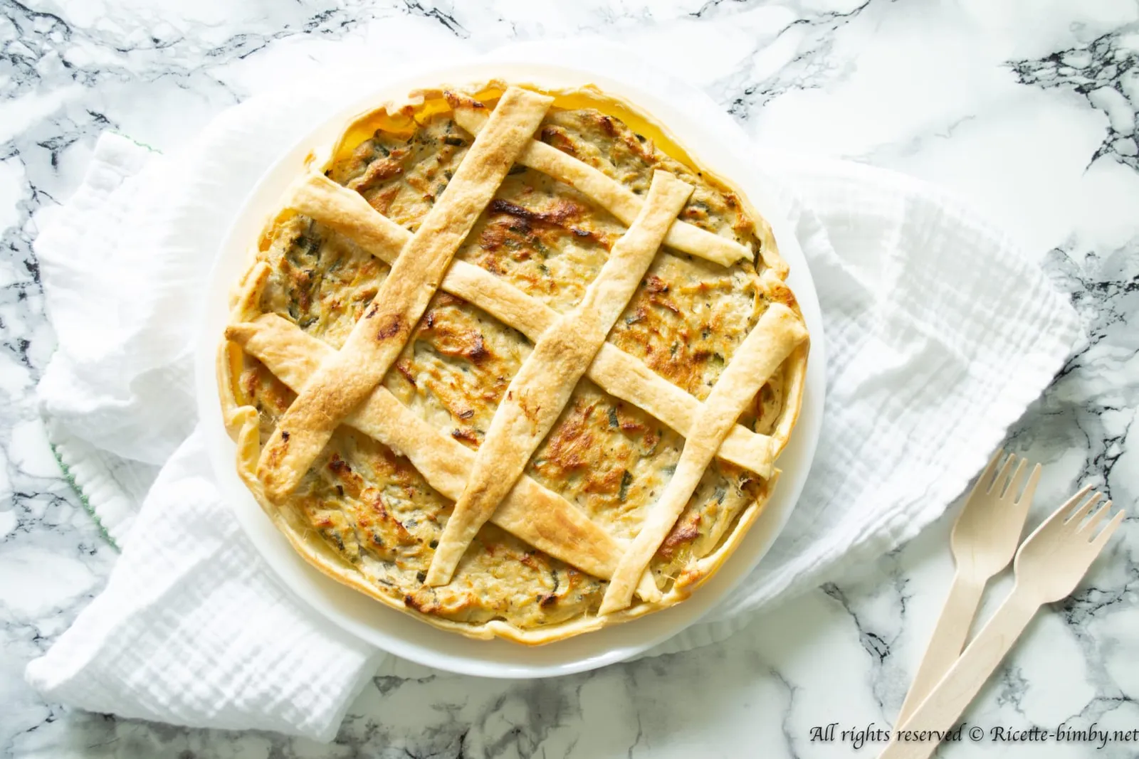 Torta salata zucchine e tonno Bimby