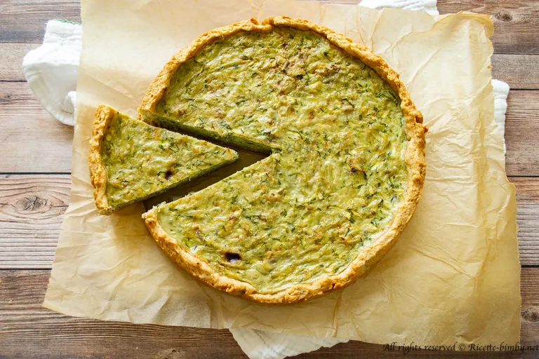 Torta salata zucchine e patate Bimby