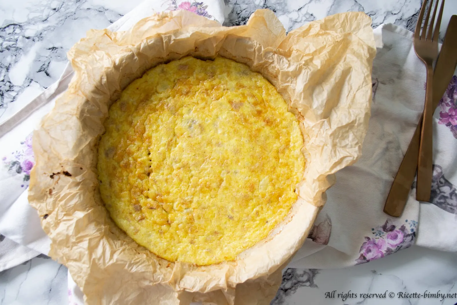 Frittata di tonno e cipolle di Tropea Bimby