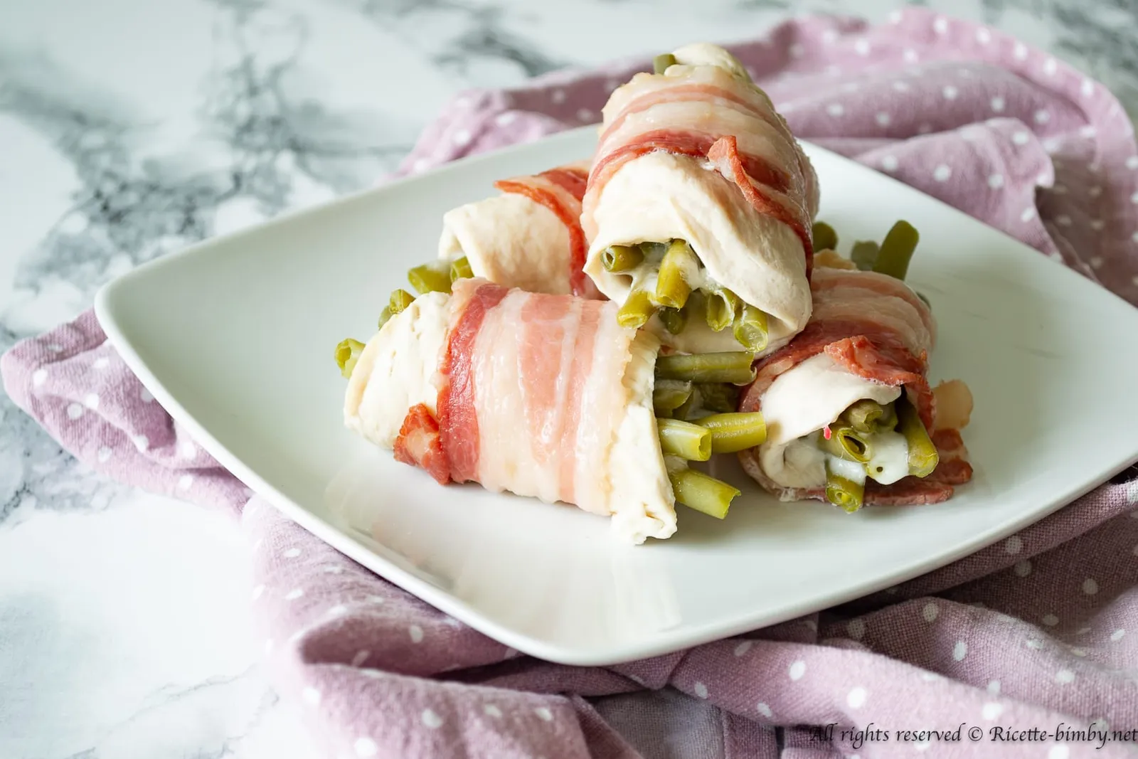 Involtini di pollo e fagiolini Bimby