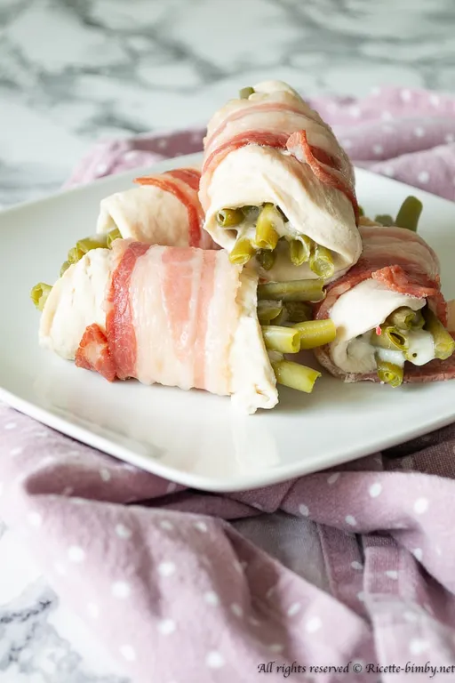 Involtini di pollo e fagiolini bimby