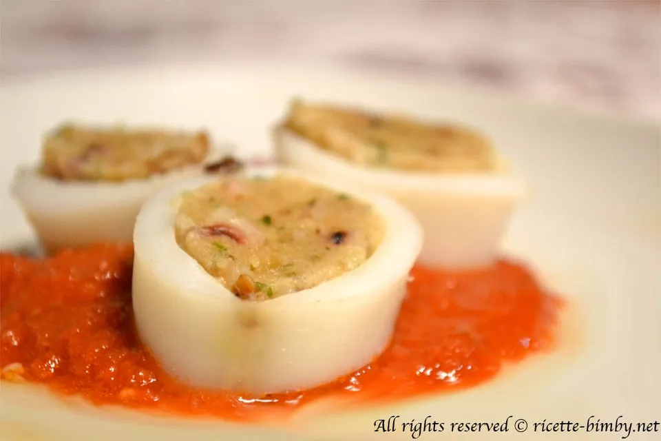 Calamari ripieni con il Bimby