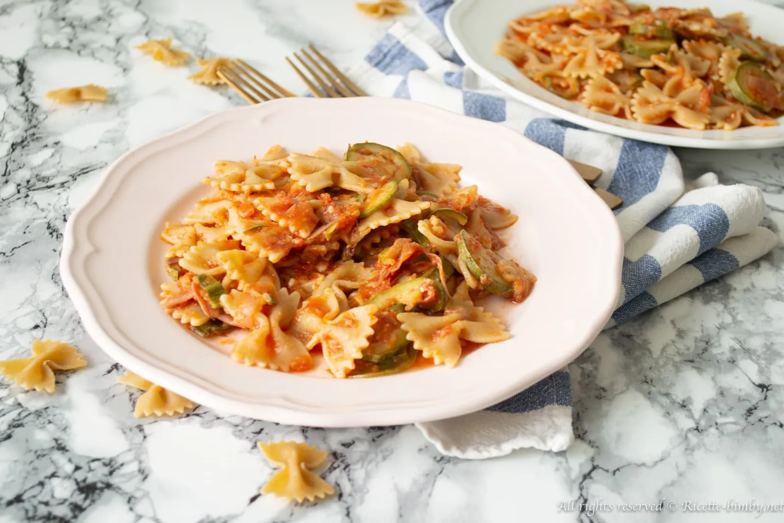 Pasta speck e zucchine Bimby