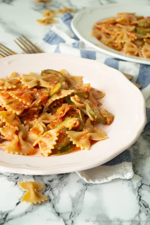 Pasta speck e zucchine bimby