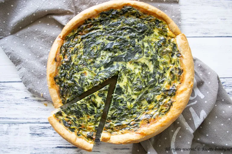 Torta salata agli spinaci Bimby