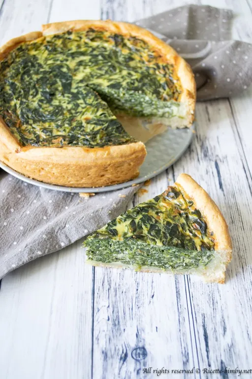 Torta salata agli spinaci bimby