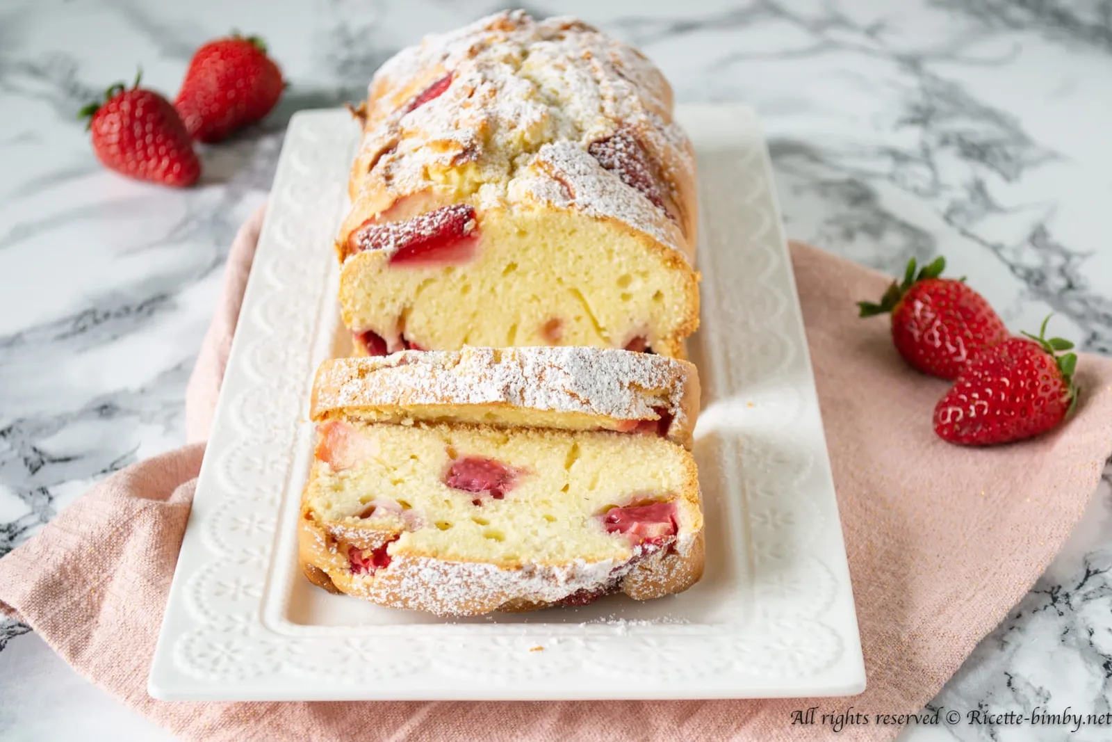 Plumcake alle fragole Bimby