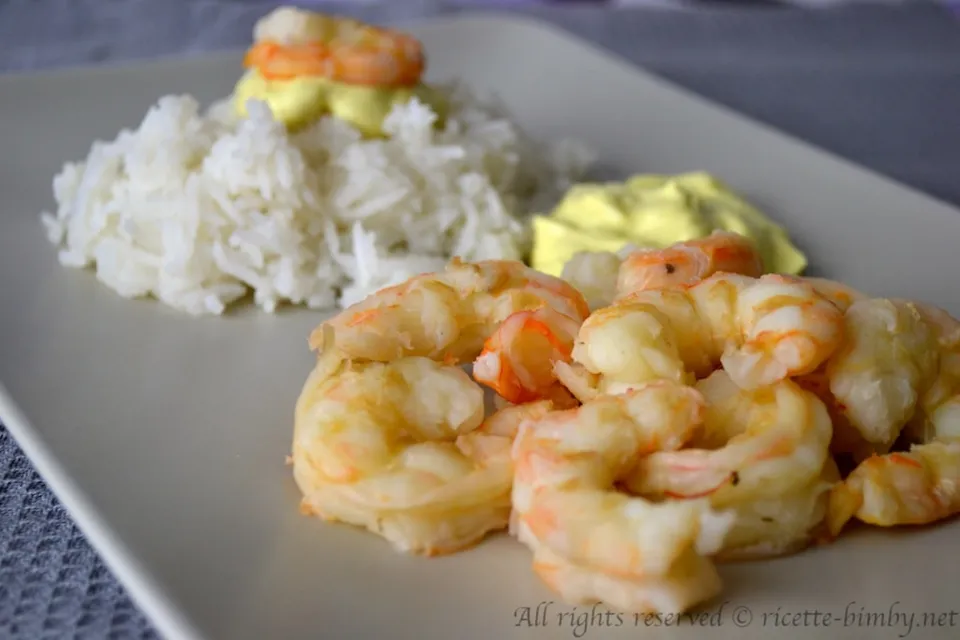 Gamberoni in salsa al curry Bimby