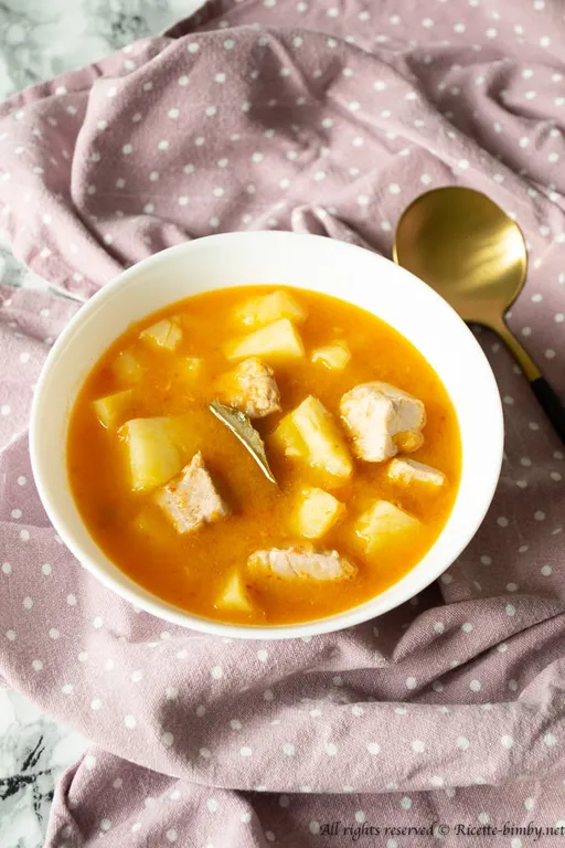 Zuppa di patate e tonno bimby