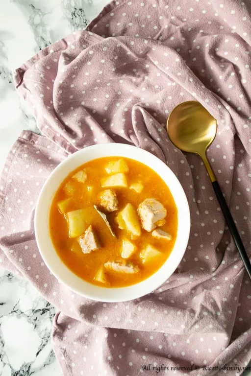 Zuppa di patate e tonno bimby