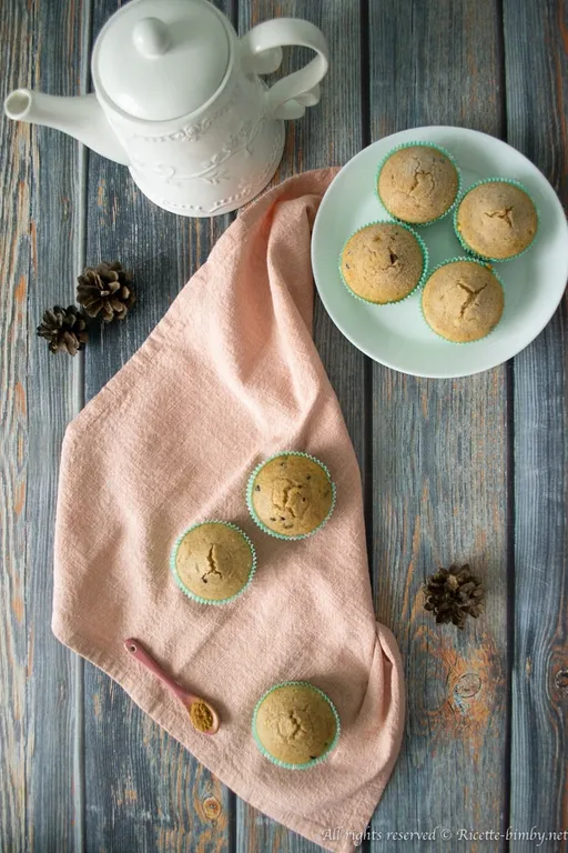 Muffin uvetta e cannella bimby