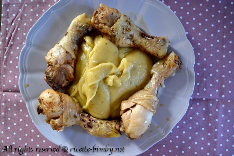 Pollo con crema di patate Bimby