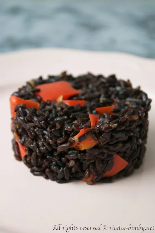 Riso venere e peperoni bimby