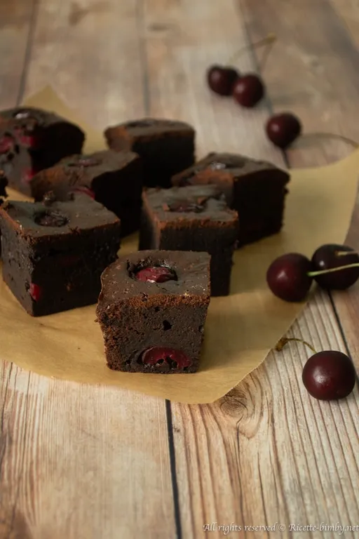 Brownies alle ciliegie bimby