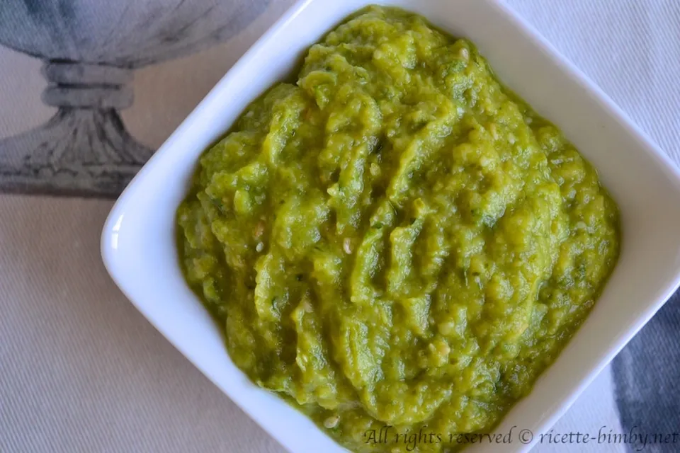 Purè di zucchine e menta Bimby