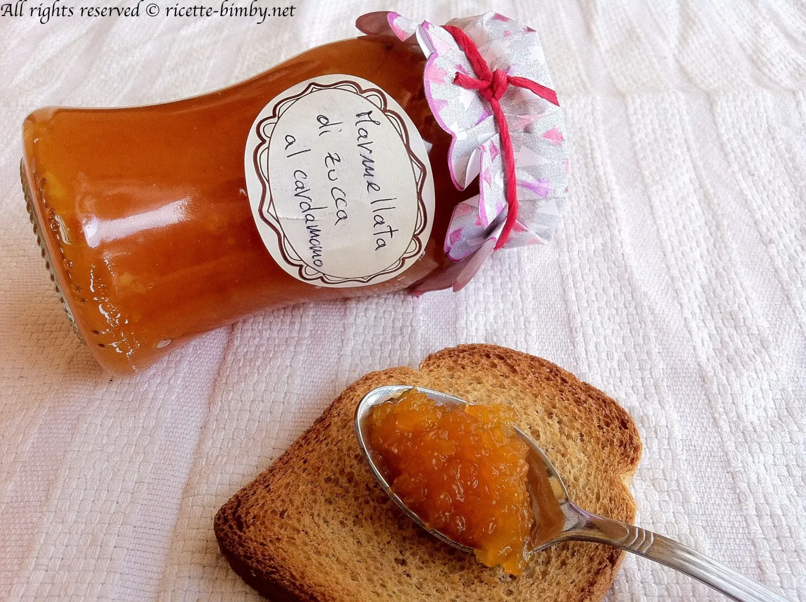 Confettura di zucca al profumo di cardamomo Bimby