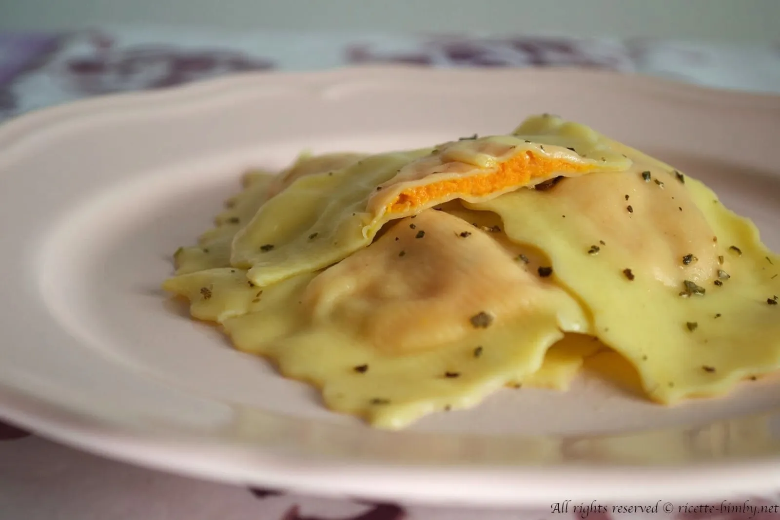 Ravioli alla zucca Bimby