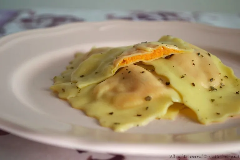 Ravioli alla zucca Bimby
