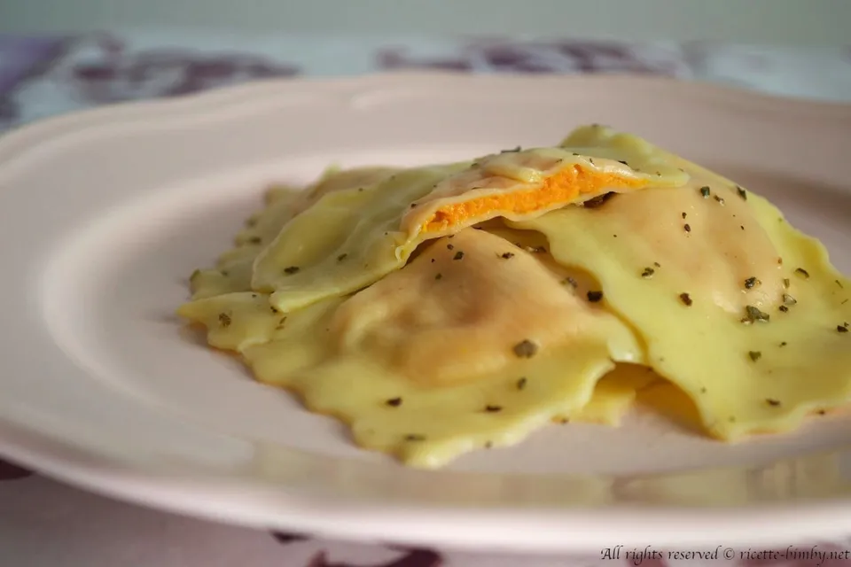 Ravioli alla zucca Bimby