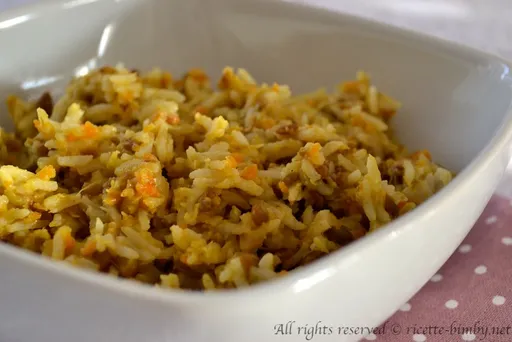 Insalata di riso basmati e lenticchie bimby