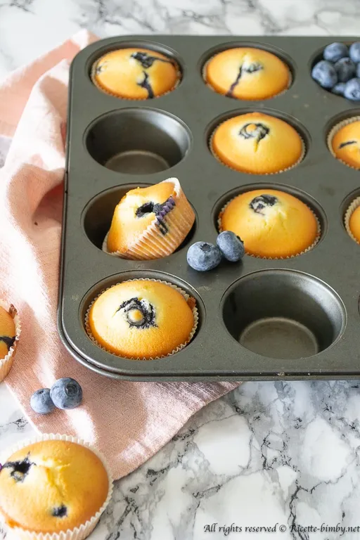 Muffin ai mirtilli senza glutine bimby