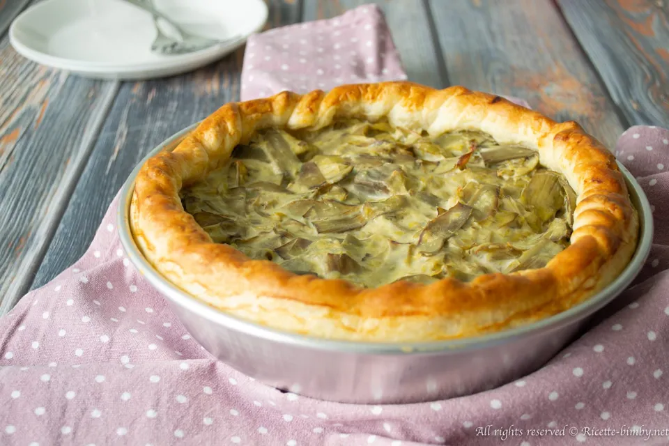 Torta salata ai carciofi Bimby