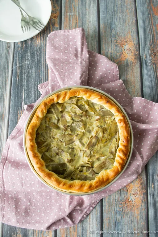 Torta salata ai carciofi bimby