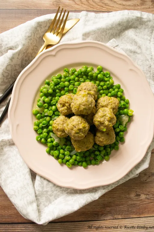 Polpette di carne e piselli al curry bimby