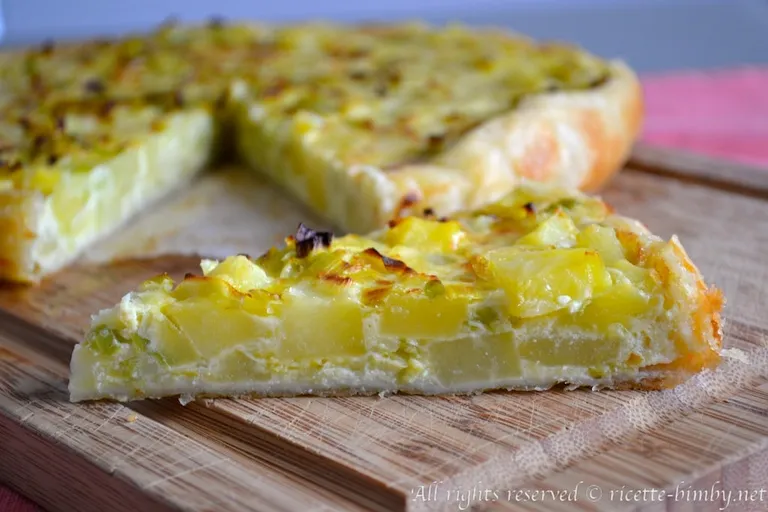 Quiche patate e porri Bimby