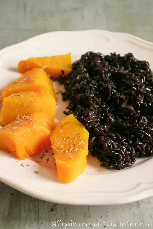 Riso venere con zucca bimby