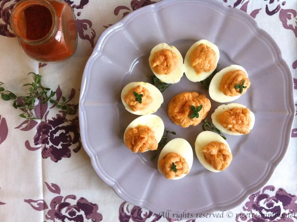 Uova ripiene al prosciutto Bimby