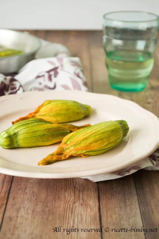 Fiori di zucca ripieni alla ligure bimby