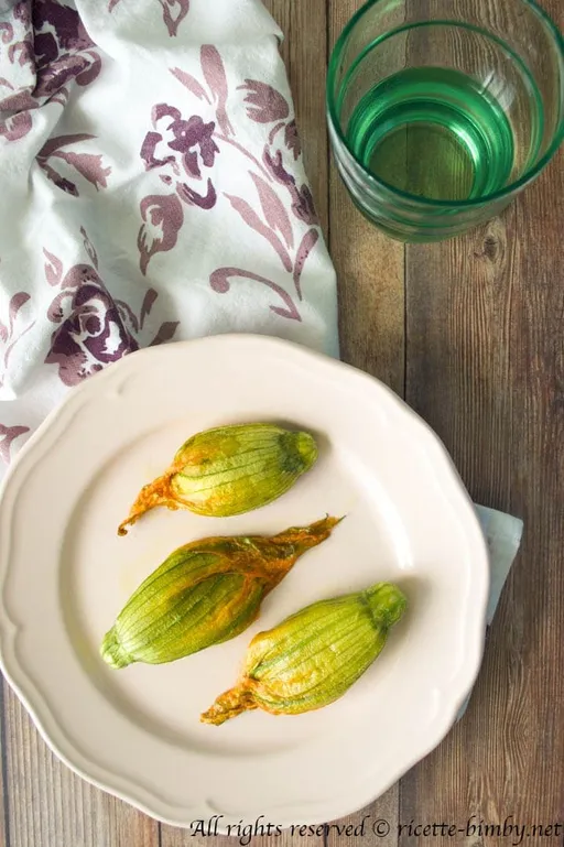 Fiori di zucca ripieni alla ligure bimby