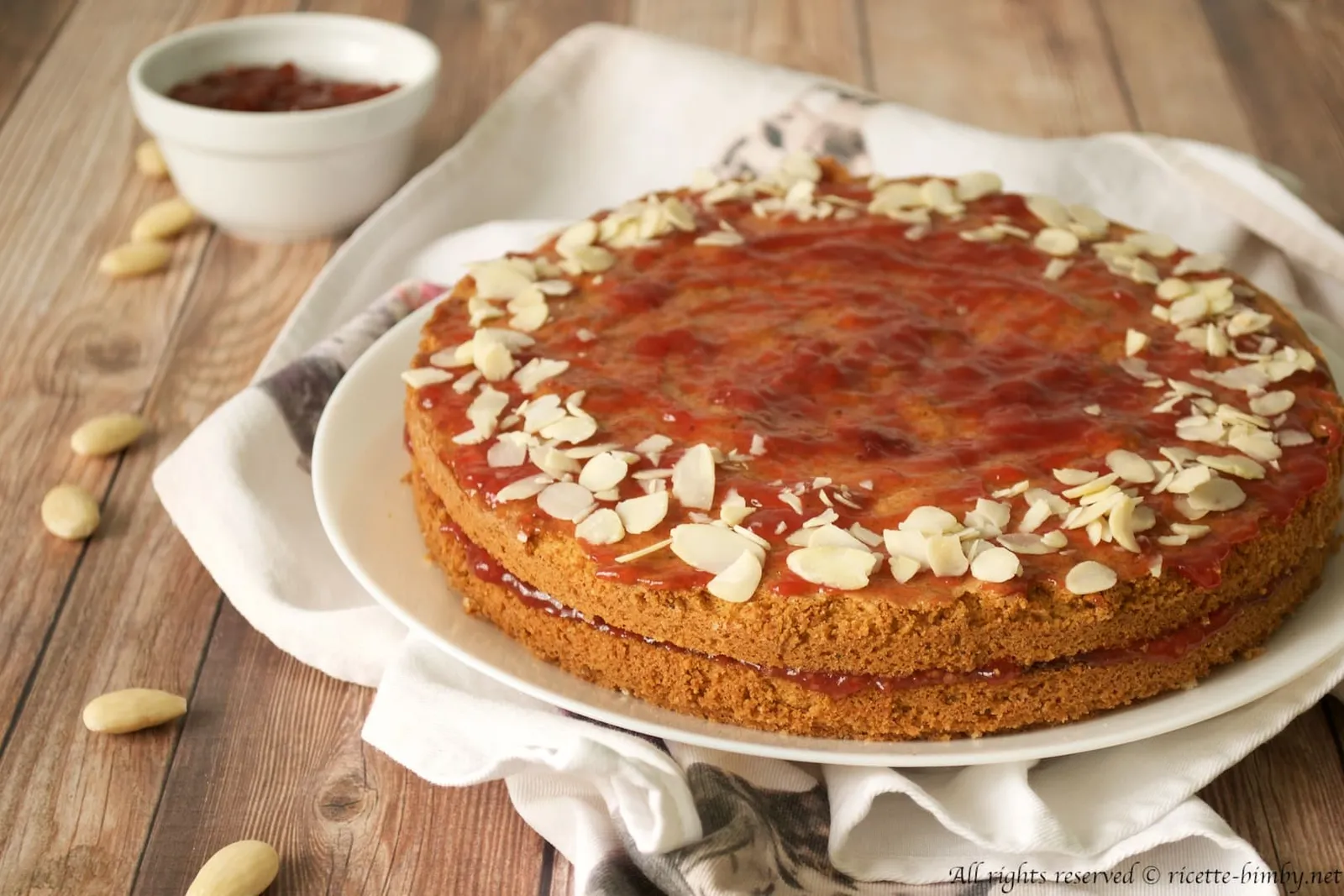 Torta di grano saraceno e ribes rossi Bimby