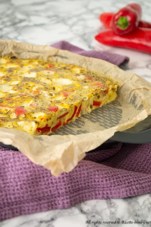 Frittata di peperoni bimby