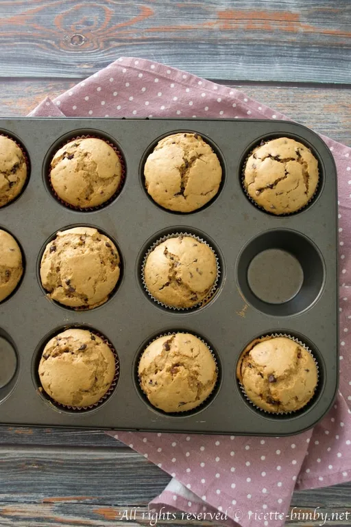 Muffin con gocce di cioccolato bimby