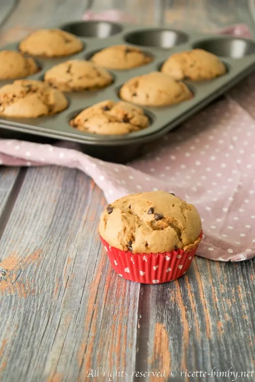Muffin con gocce di cioccolato bimby