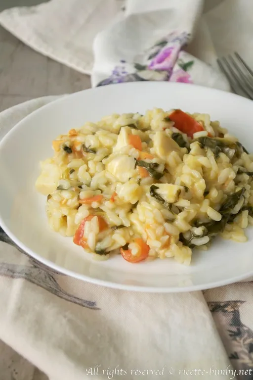 Risotto alle biete e capesante bimby