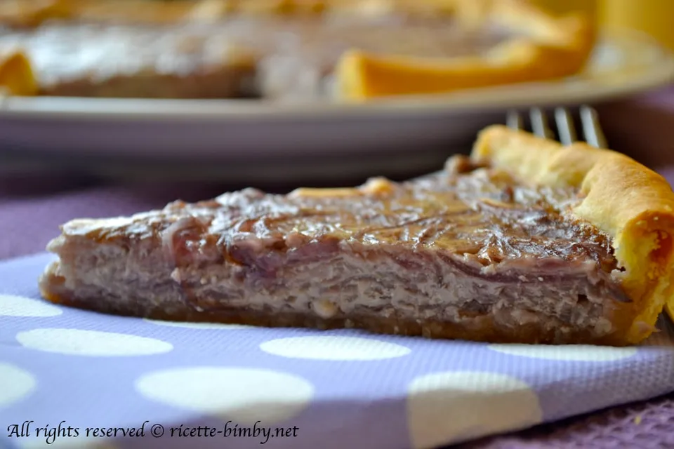 Quiche di cipolle e acciughe Bimby