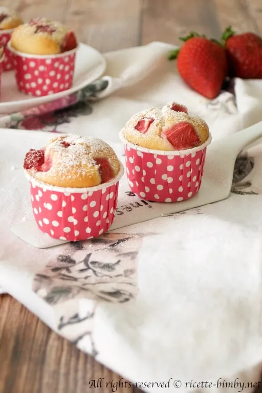 Muffin yogurt e fragole bimby