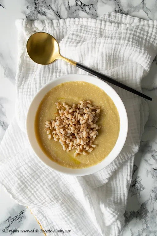 Vellutata di ceci con farro bimby