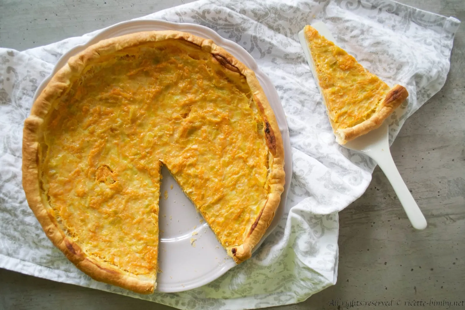 Quiche di zucca e porri Bimby
