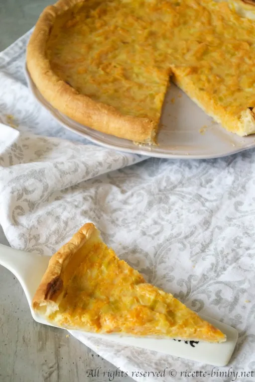 Quiche di zucca e porri bimby