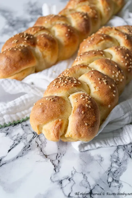 Treccine di pan brioche salate bimby