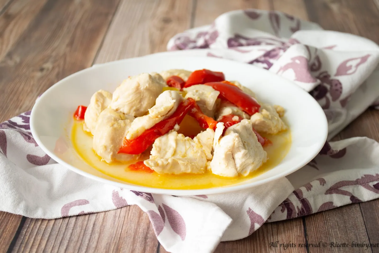 Straccetti di pollo e peperoni Bimby