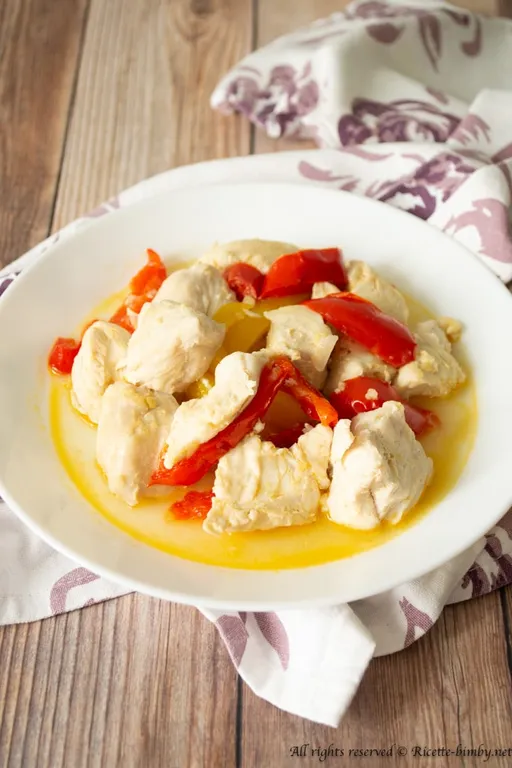 Straccetti di pollo e peperoni bimby