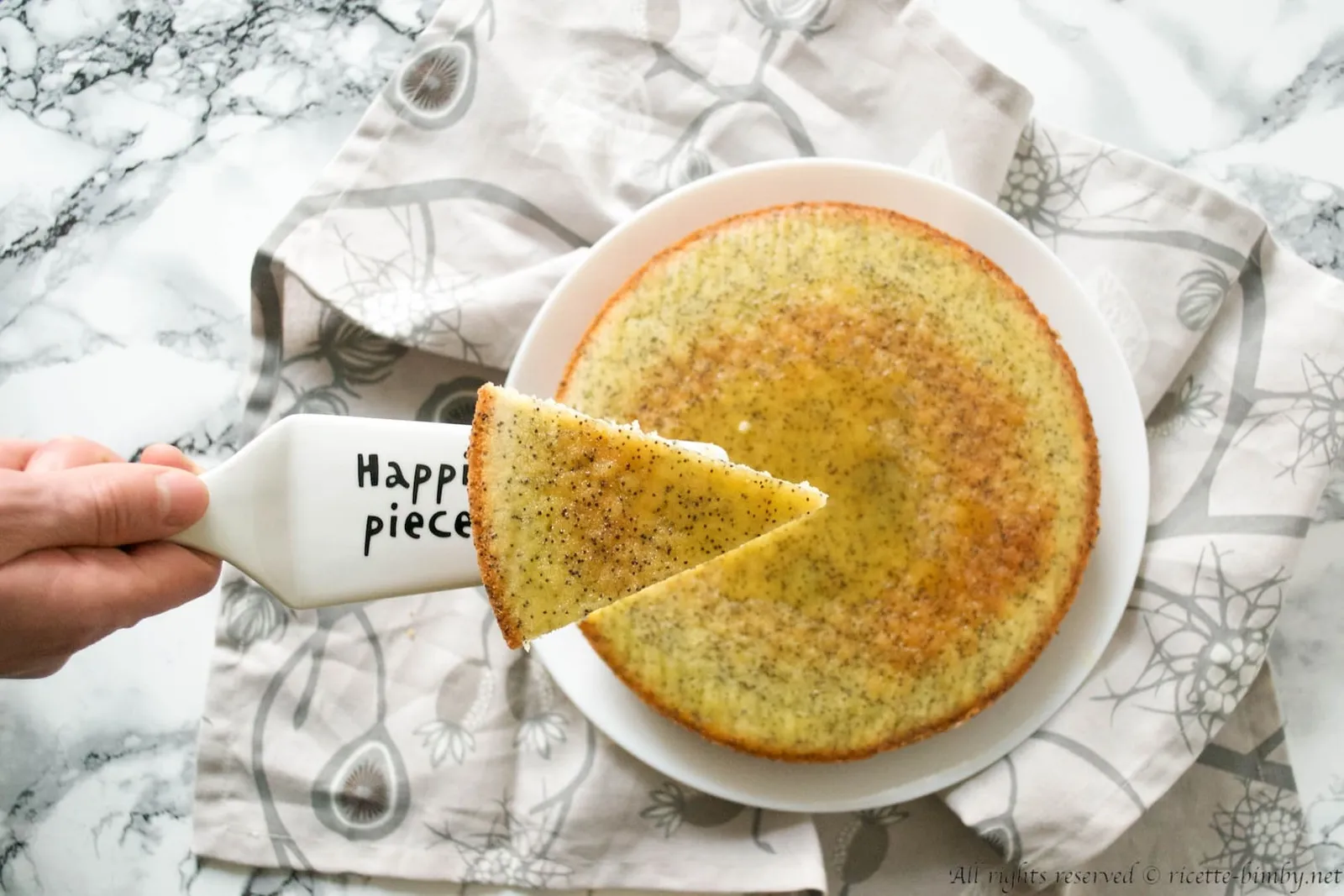 Torta all'arancia e semi di papavero Bimby