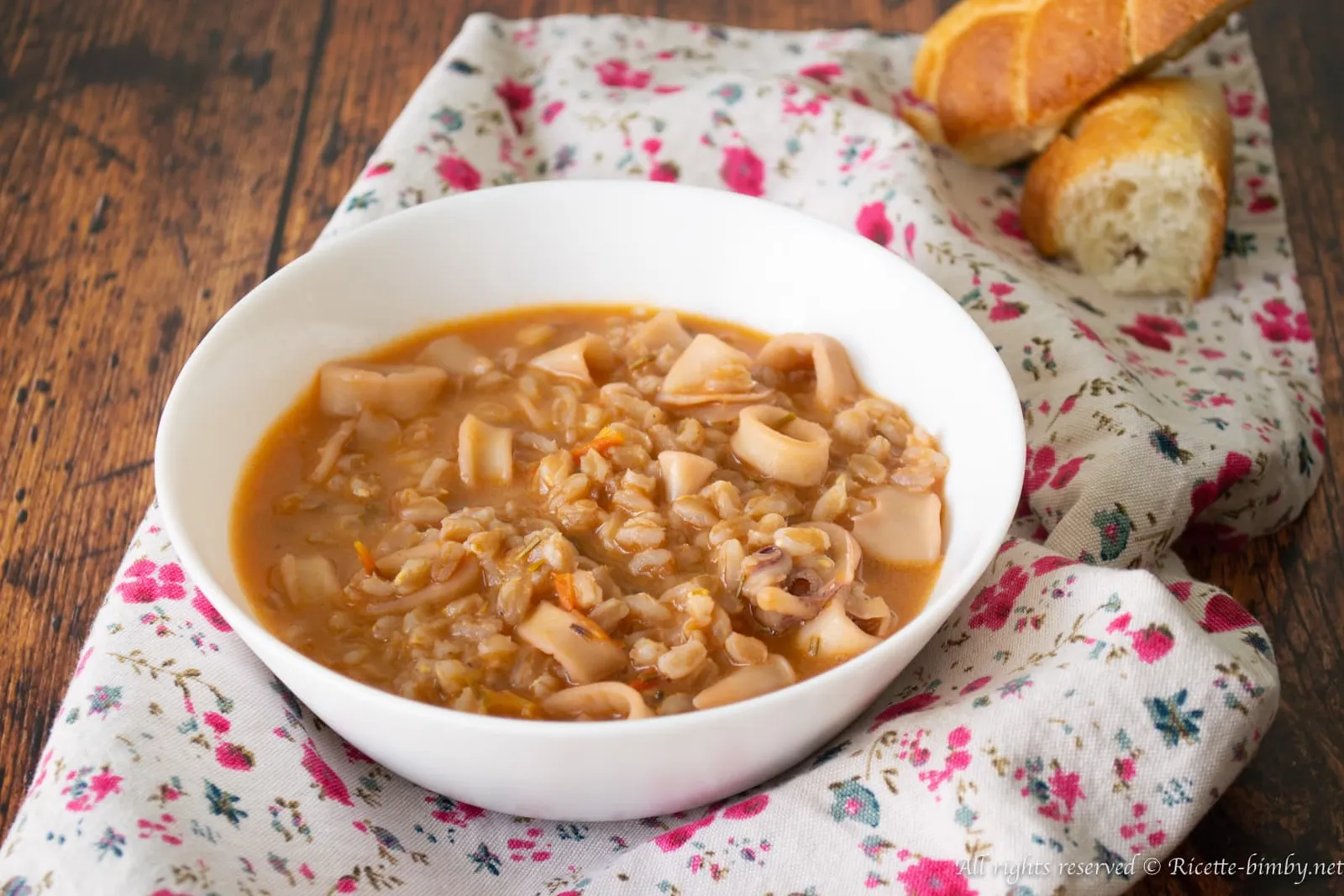 Farro e calamari Bimby