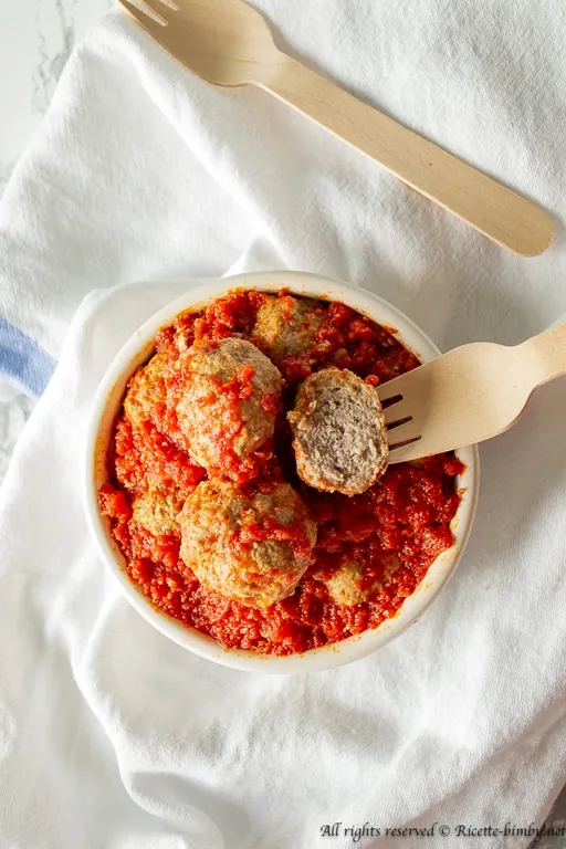Polpette di carne al sugo bimby