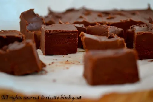 Fudge al cioccolato fondente bimby